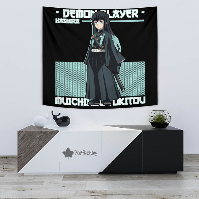Muichirou Tokitou Tapestry Custom Demon Slayer Anime Home Decor 3 - PerfectIvy