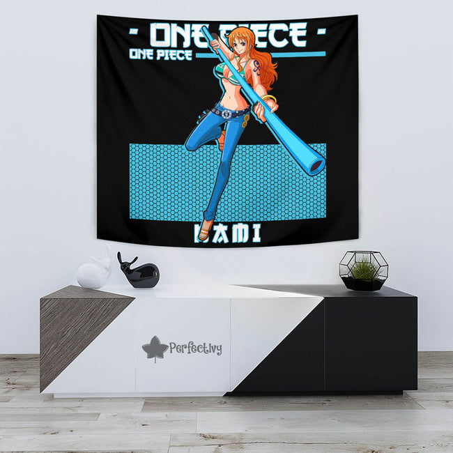 Nami Tapestry Custom One Piece Anime Room Decor 3 - PerfectIvy