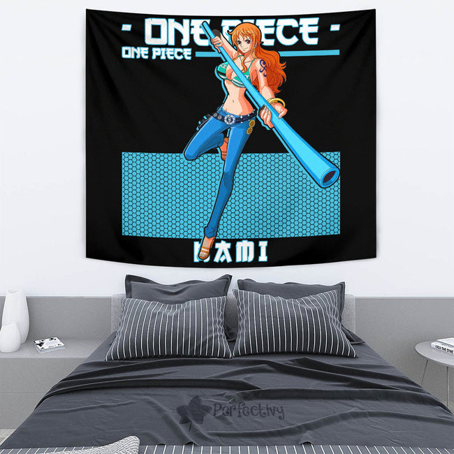 Nami Tapestry Custom One Piece Anime Room Decor 4 - PerfectIvy