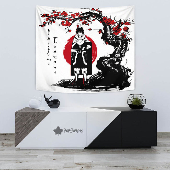Naofumi Iwatani Tapestry Custom Japan Style The Rising of the Shield Hero Anime Home Wall Decor For Bedroom Living Room 3 - PerfectIvy