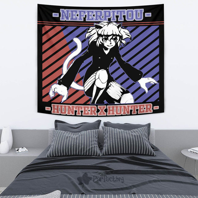 Neferpitou Tapestry Custom Hunter x Hunter Anime Bedroom Living Room Home Decoration 2 - PerfectIvy