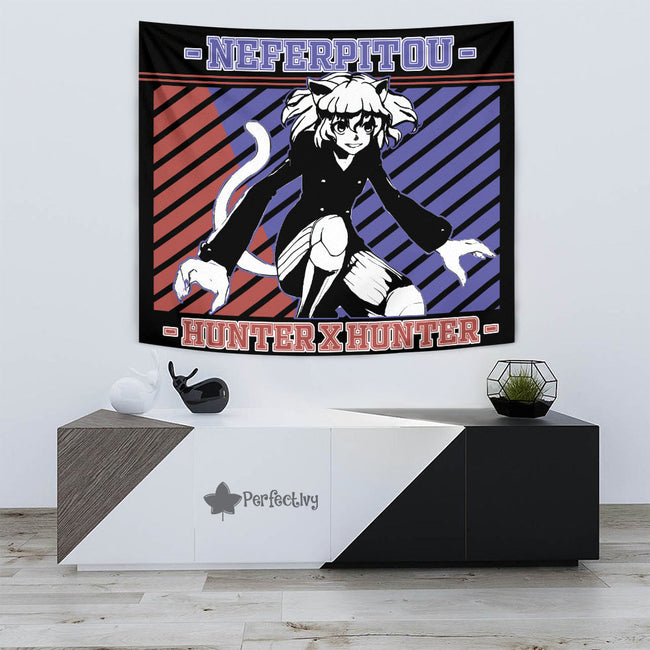 Neferpitou Tapestry Custom Hunter x Hunter Anime Bedroom Living Room Home Decoration 3 - PerfectIvy