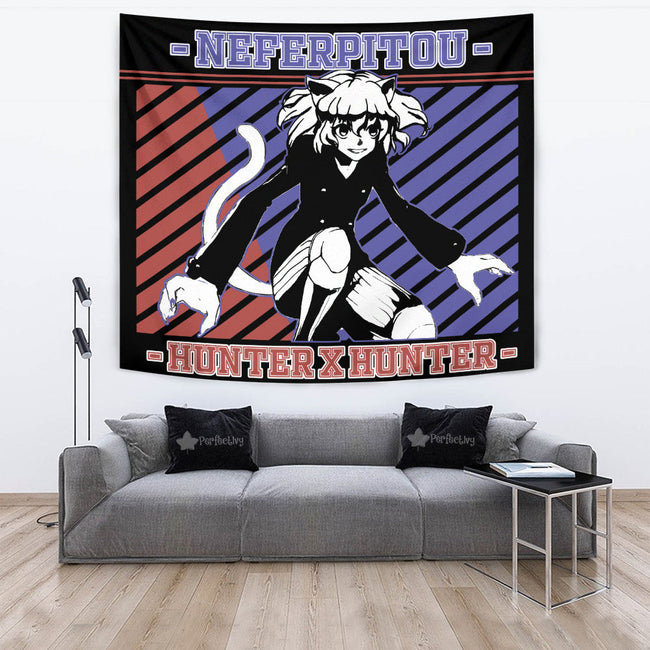 Neferpitou Tapestry Custom Hunter x Hunter Anime Bedroom Living Room Home Decoration 4 - PerfectIvy
