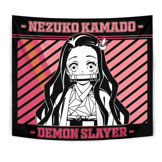 Nezuko Kamado Tapestry Custom Demon Slayer Anime Bedroom Living Room Home Decoration 1 - PerfectIvy