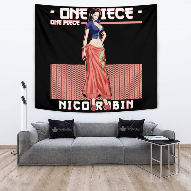 Nico Robin Tapestry Custom One Piece Anime Room Decor 2 - PerfectIvy