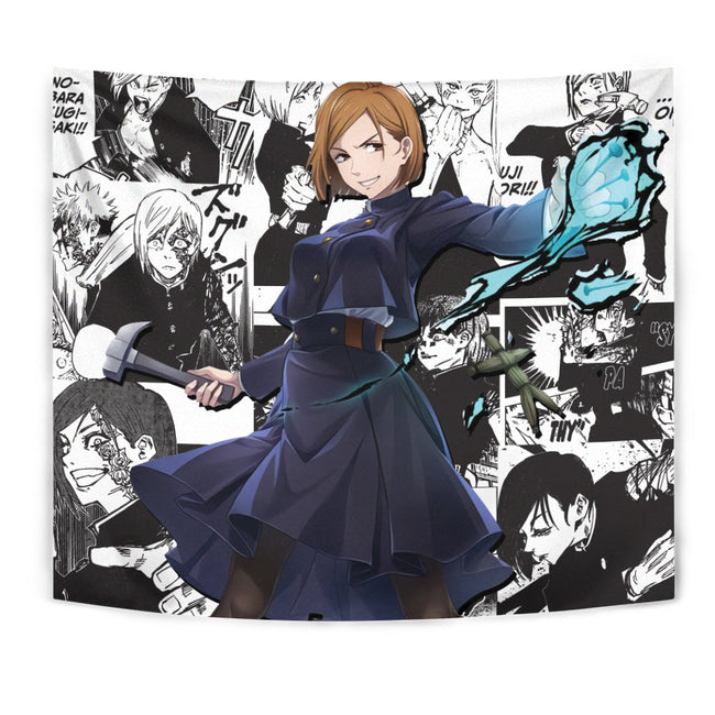 Nobara Kugisaki Tapestry Custom Jujutsu Kaisen Anime Manga Room Decor 1 - PerfectIvy