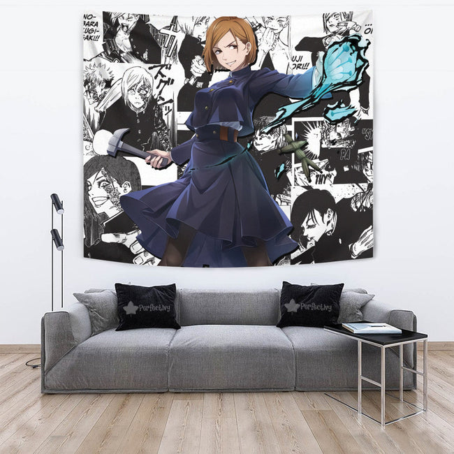 Nobara Kugisaki Tapestry Custom Jujutsu Kaisen Anime Manga Room Decor 2 - PerfectIvy