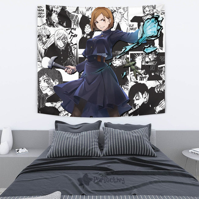 Nobara Kugisaki Tapestry Custom Jujutsu Kaisen Anime Manga Room Decor 4 - PerfectIvy