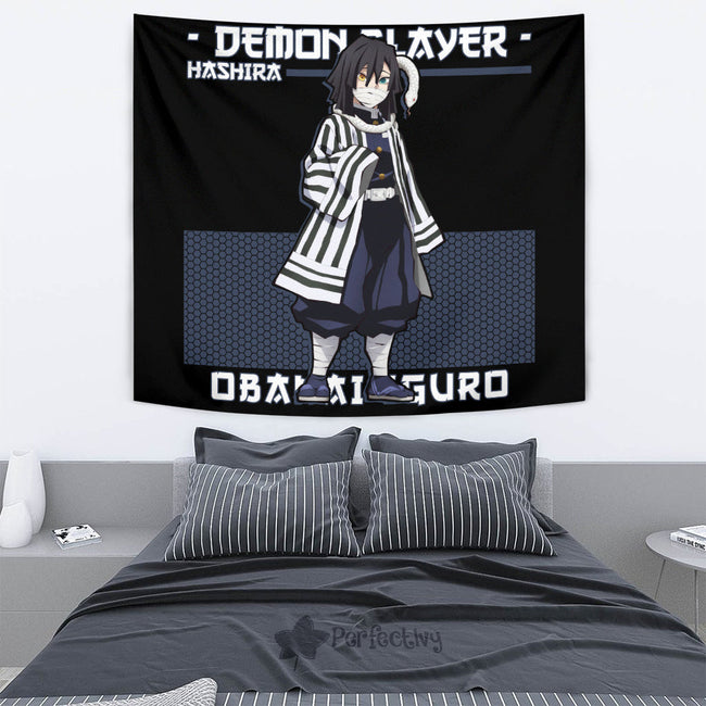 Obanai Iguro Tapestry Custom Demon Slayer Anime Home Decor 2 - PerfectIvy