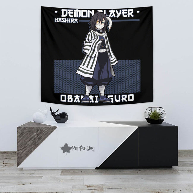 Obanai Iguro Tapestry Custom Demon Slayer Anime Home Decor 3 - PerfectIvy