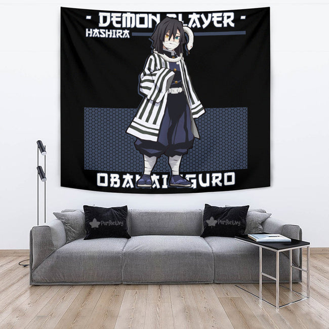 Obanai Iguro Tapestry Custom Demon Slayer Anime Home Decor 4 - PerfectIvy