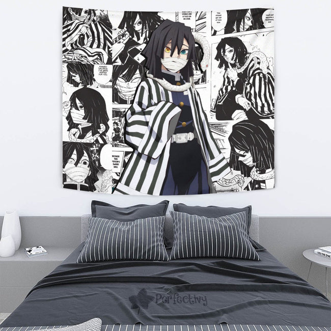 Obanai Iguro Tapestry Custom Demon Slayer Anime Manga Room Decor 4 - PerfectIvy