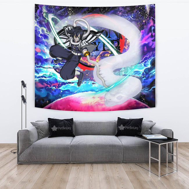 Obanai Iguro Tapestry Custom Galaxy Demon Slayer Anime Room Decor 2 - PerfectIvy