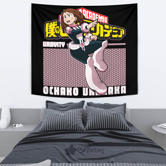 Ochako Uraraka Tapestry Custom My Hero Academia Anime Home Decor 4 - PerfectIvy