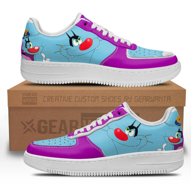 Oggy Sneakers Custom Oggy and the Cockroaches Cartoon Shoes 2 - PerfectIvy