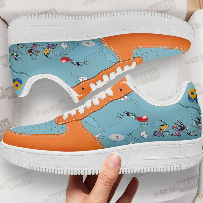 Oggy and the Cockroaches Sneakers Custom Cartoon Shoes 1 - PerfectIvy