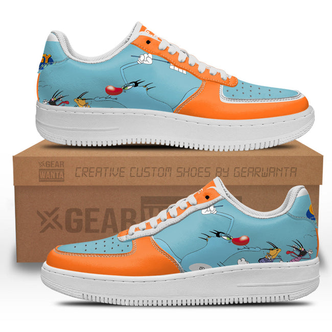 Oggy and the Cockroaches Sneakers Custom Cartoon Shoes 2 - PerfectIvy