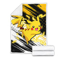 Pikachu Blanket Fleece Custom Pokemon Anime Bedding 4 - PerfectIvy