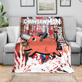 Pochita Blanket Custom Chainsaw Man Anime Bedding 4 - PerfectIvy