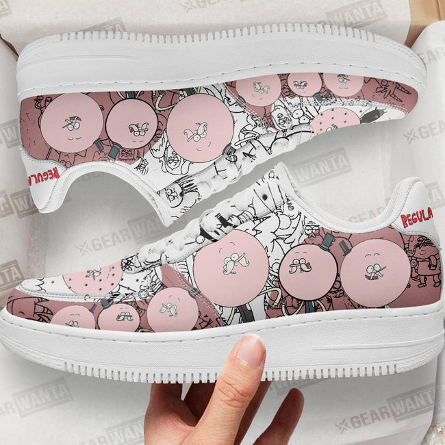 Pops Maellard Regular Show Sneakers Custom Cartoon Shoes 1 - PerfectIvy