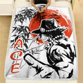 Portgas D. Ace Blanket Custom One Piece Manga Anime Bedding 2 - PerfectIvy