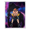 Portgas D. Ace Blanket Fleece Galaxy One Piece Anime Bedding Room 3 - PerfectIvy