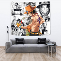 Portgas D. Ace Tapestry Custom One Piece Anime Manga Room Wall Decor 2 - PerfectIvy