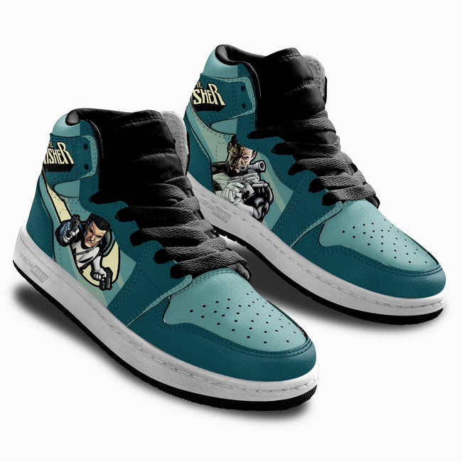 Punisher Kids JD Sneakers Custom Shoes For Kids 1 - PerfectIvy