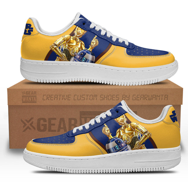R2-D2 & C-3PO Star Wars Custom Sneakers LT11 1 - PerfectIvy