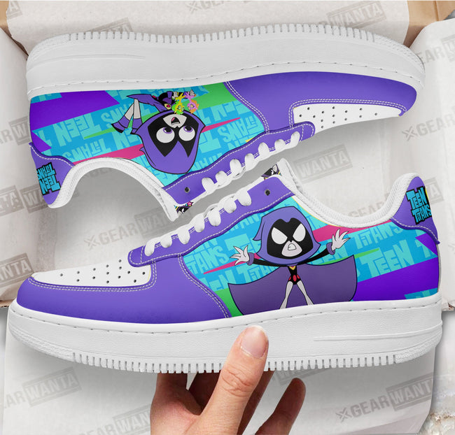 Raven Sneakers Custom Teen Titan Go Cartoon Shoes 1 - PerfectIvy