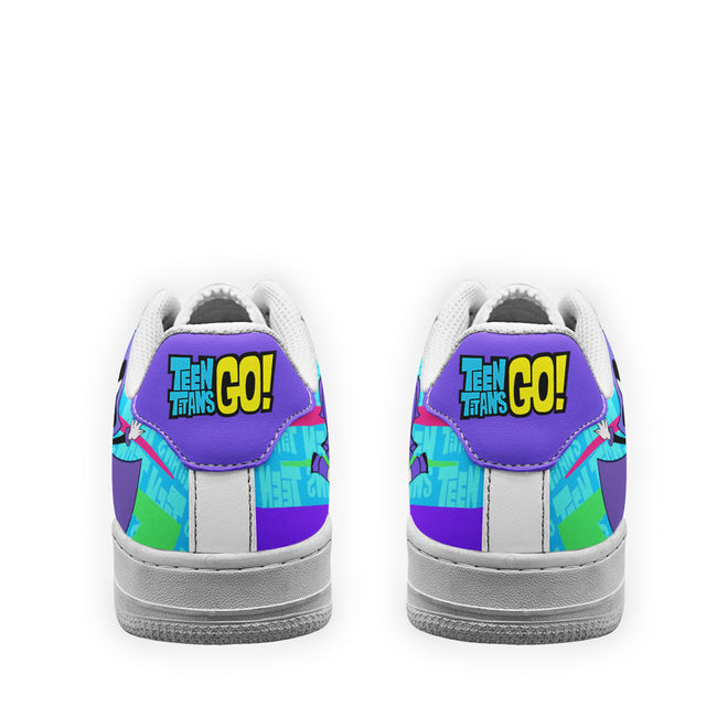 Raven Sneakers Custom Teen Titan Go Cartoon Shoes 4 - PerfectIvy