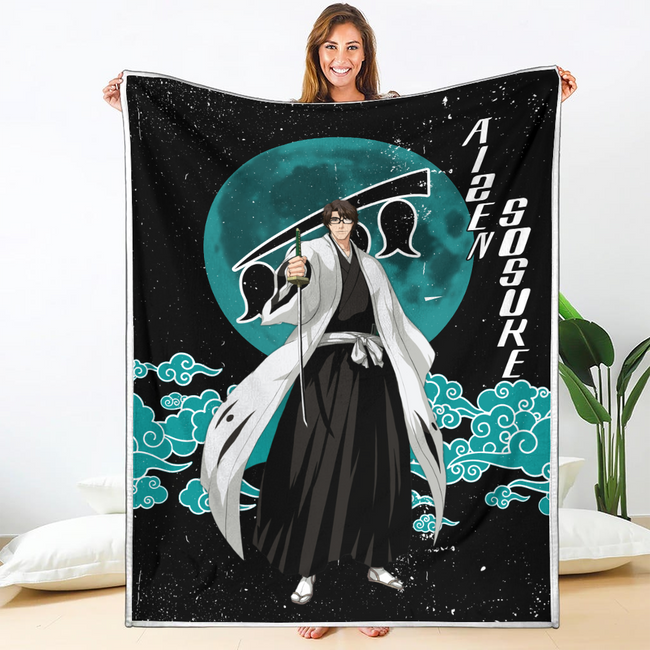 Renji Abarai Blanket Moon Style Custom Bleach Anime Bedding 1 - PerfectIvy