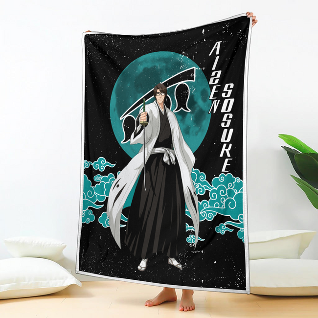 Renji Abarai Blanket Moon Style Custom Bleach Anime Bedding 2 - PerfectIvy