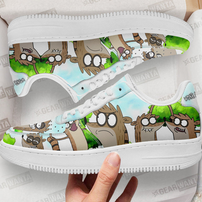 Rigby Sneakers Custom Regular Show Shoes 1 - PerfectIvy