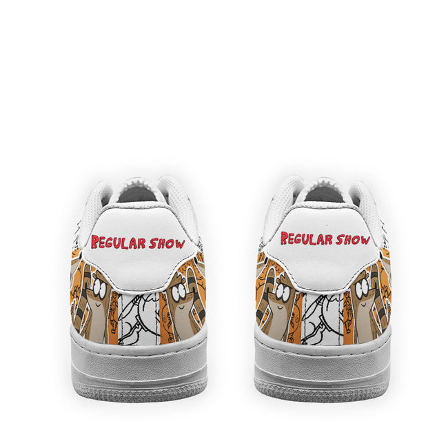 Rigby Regular Show Sneakers Custom Cartoon Shoes 4 - PerfectIvy