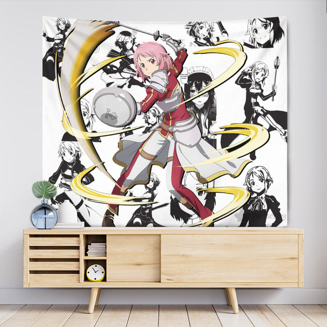 Rika Shinozaki Lisbeth Tapestry Custom Sword Art Online Manga Anime Room Decor 2 - PerfectIvy