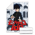 Ritsu Kageyama Blanket Fleece Custom Mob Psycho 100 Anime Bedding Room 3 - PerfectIvy