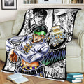 Rohan Kishibe Blanket Fleece Custom JJBA Anime Bedding 3 - PerfectIvy
