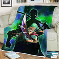 Roronoa Zoro Blanket Fleece Galaxy One Piece Anime Bedding Room 2 - PerfectIvy