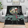 Roronoa Zoro Blanket Moon Style Custom One Piece Anime Bedding 4 - PerfectIvy