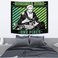 Roronoa Zoro Tapestry Custom Manga Style One Piece Anime Room Decor 2 - PerfectIvy