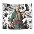 Roronoa Zoro Tapestry Custom One Piece Anime Manga Room Wall Decor 1 - PerfectIvy