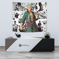 Roronoa Zoro Tapestry Custom One Piece Anime Manga Room Wall Decor 2 - PerfectIvy