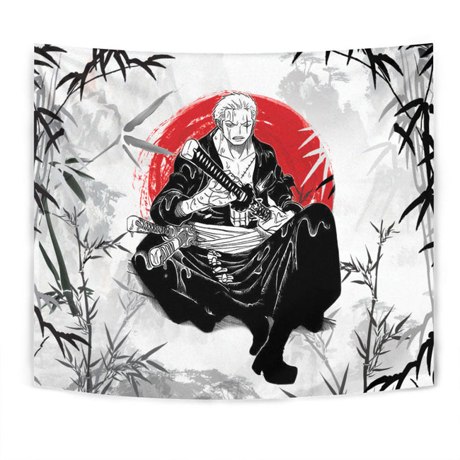 Roronoa Zoro Tapestry Custom One Piece Anime Room Decor 1 - PerfectIvy