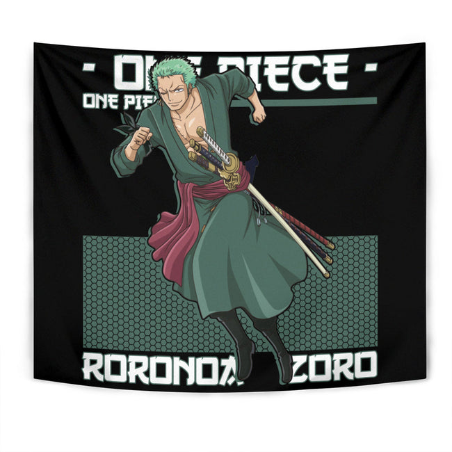 Roronoa Zoro Tapestry Custom One Piece Anime Room Decor 1 - PerfectIvy