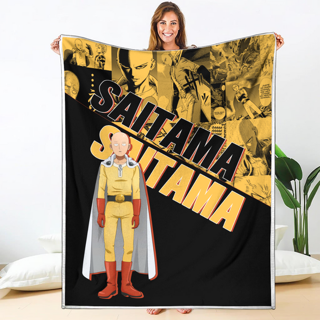 Saitama Blanket Custom One Punch Man Anime Bedding 1 - PerfectIvy