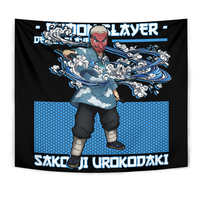 Sakonji Urokodaki Tapestry Custom Demon Slayer Anime Home Decor 1 - PerfectIvy