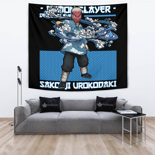 Sakonji Urokodaki Tapestry Custom Demon Slayer Anime Home Decor 2 - PerfectIvy