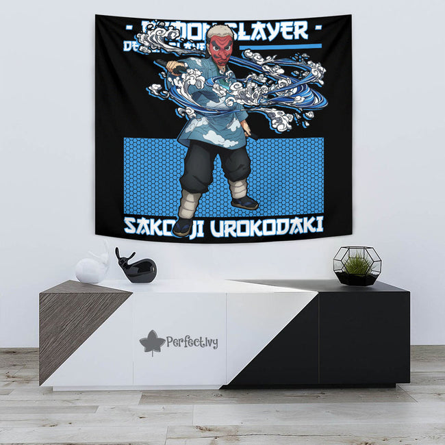 Sakonji Urokodaki Tapestry Custom Demon Slayer Anime Home Decor 3 - PerfectIvy
