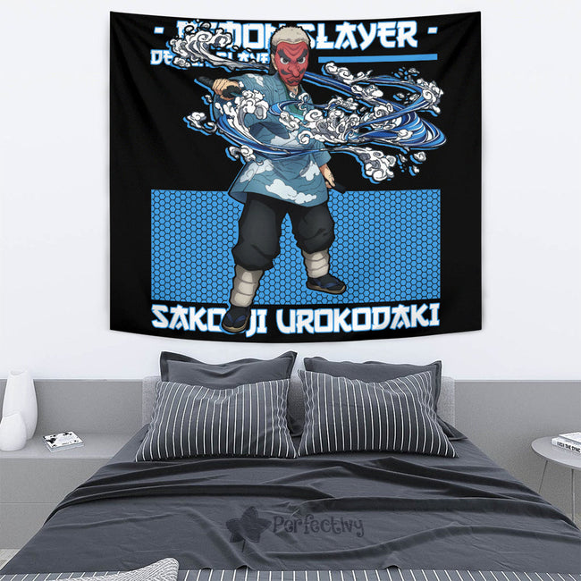 Sakonji Urokodaki Tapestry Custom Demon Slayer Anime Home Decor 4 - PerfectIvy